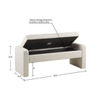 Madison Park Payden Cream Soft Close Storage Bench