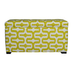 'Angela Embrace' Green Patterned Storage Trunk