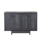 Q-Max 47W Sideboard Storage Cabinet, Dining Server Cupboard Buffet Table with Two Storage Cabinets