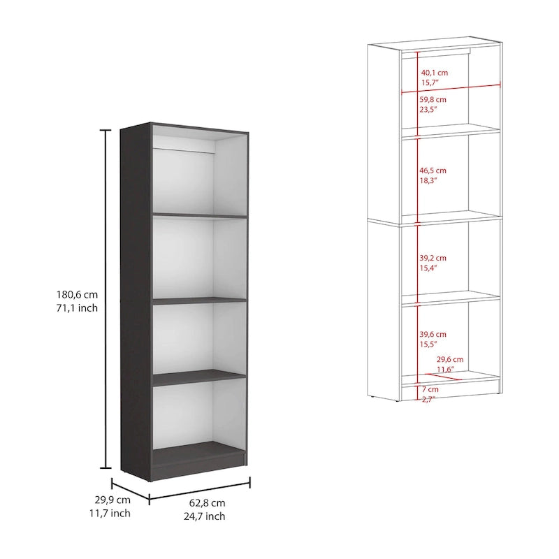 Kenyon 67 Wide 5-Shelf and Cabinet Bookcase Set of 3