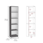 Kenyon 67 Wide 5-Shelf and Cabinet Bookcase Set of 3