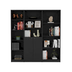 Kenyon 67 Wide 5-Shelf and Cabinet Bookcase Set of 3