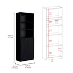 Kenyon 67 Wide 5-Shelf and Cabinet Bookcase Set of 3