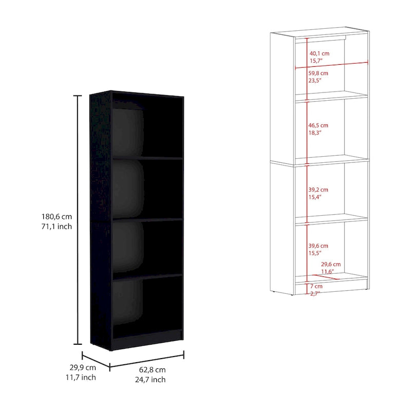 Kenyon 67 Wide 5-Shelf and Cabinet Bookcase Set of 3