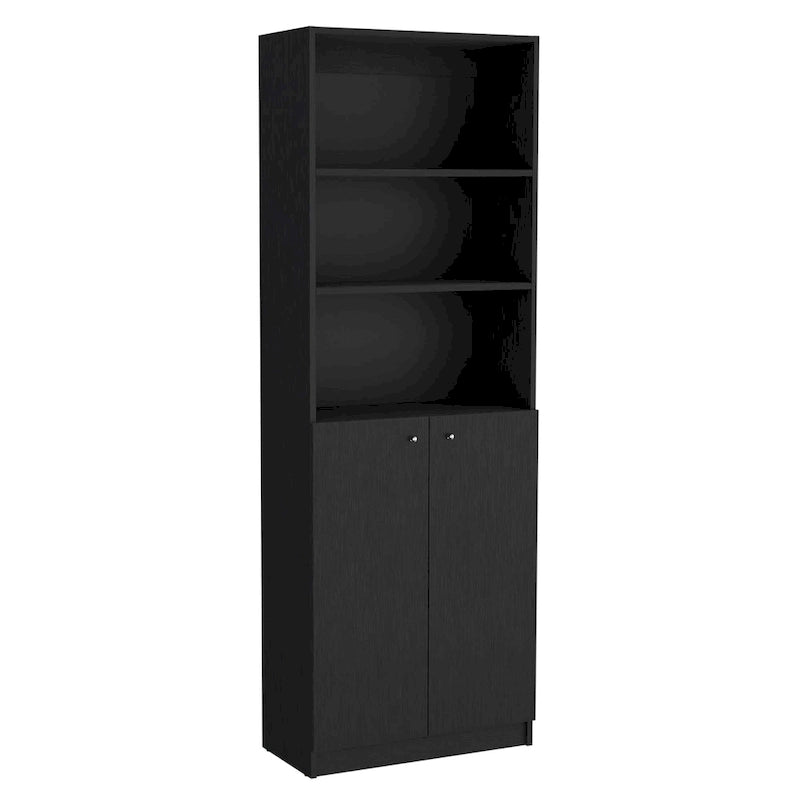 Kenyon 67 Wide 5-Shelf and Cabinet Bookcase Set of 3