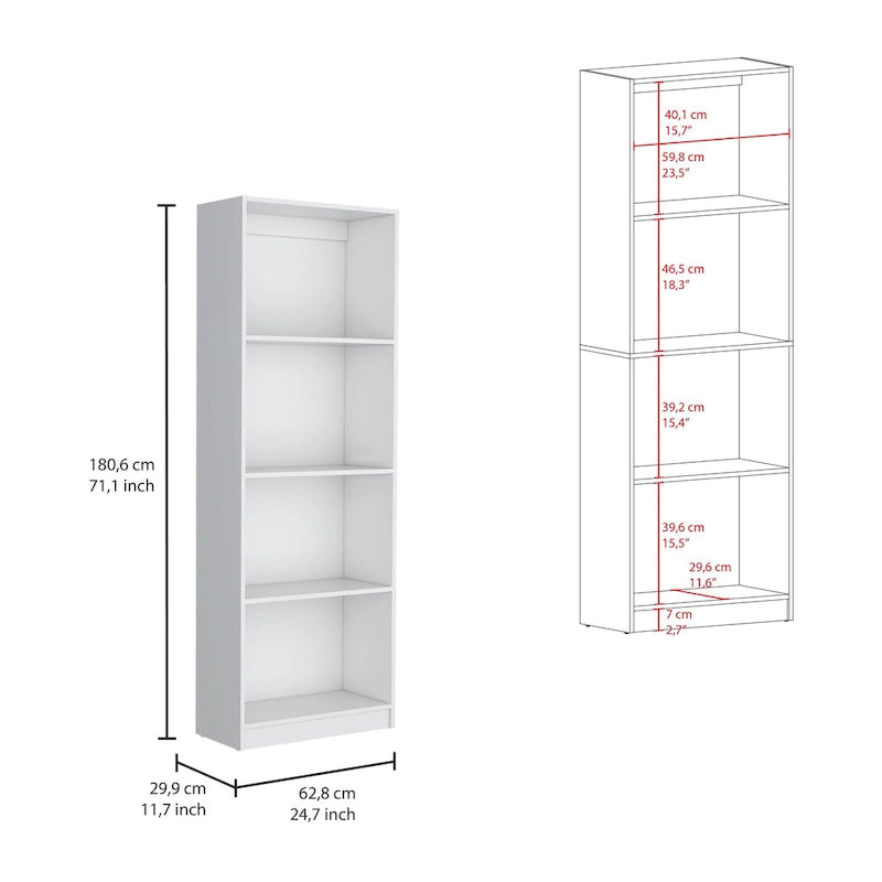 Kenyon 67 Wide 5-Shelf and Cabinet Bookcase Set of 3