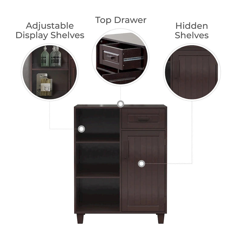 Teamson Home Catalina Mixed Storage Freestanding Floor Cabinet