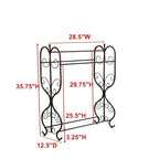 Free Standing Towel Rack, Pewter