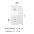 Universal 44W 3 Piece Modular Storage Set by Bush Business Furniture