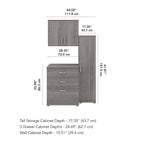 Universal 44W 3 Piece Modular Storage Set by Bush Business Furniture