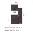 Universal 44W 3 Piece Modular Storage Set by Bush Business Furniture