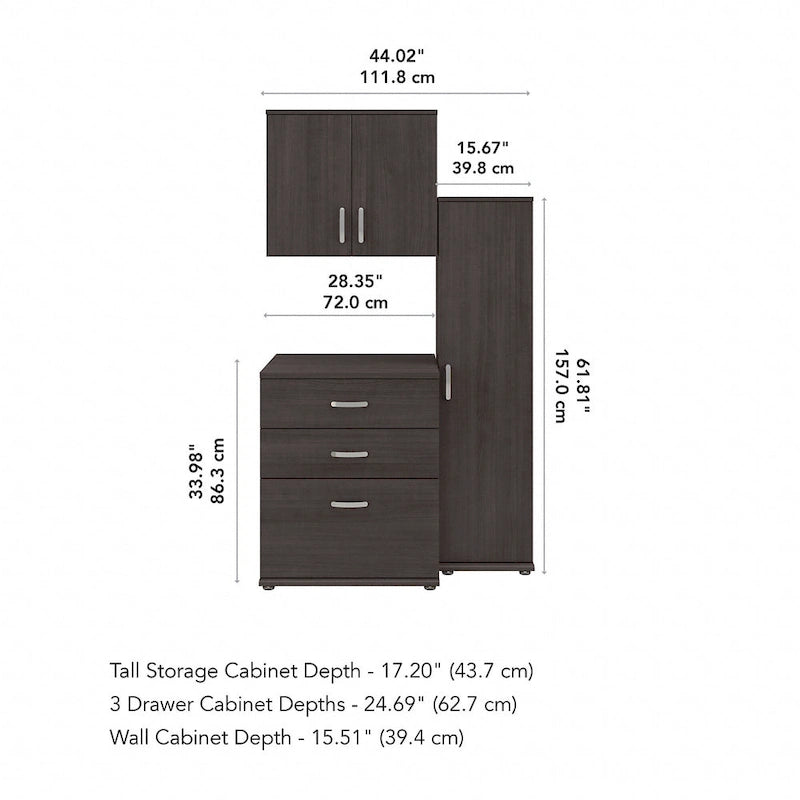 Universal 44W 3 Piece Modular Storage Set by Bush Business Furniture
