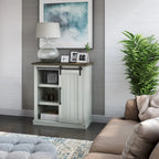 Accent Cabinet with Sliding Barn Door