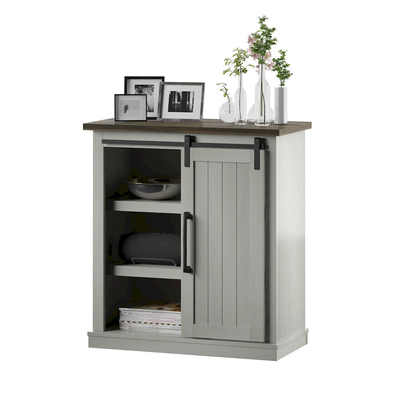 Accent Cabinet with Sliding Barn Door