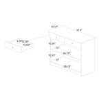 Traditional White Wood Kitchen Storage Cabinet by Baxton Studio