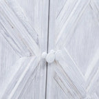 Kendra 94 Reclaimed Pine White Washed Painted Carved Sideboard