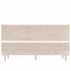 4 Door Rattan Storage Cabinet with Adjustable Shelves