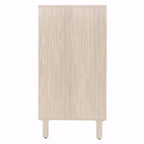 4 Door Rattan Storage Cabinet with Adjustable Shelves