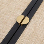 4 Door Rattan Storage Cabinet with Adjustable Shelves