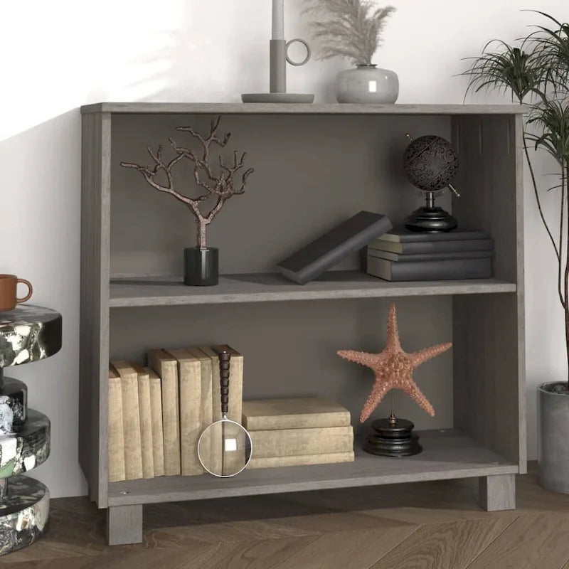 vidaXL Sideboard Storage Kitchen Cabinet for Hallway HAMAR Solid Wood Pine - 33.5x13.8x31.5