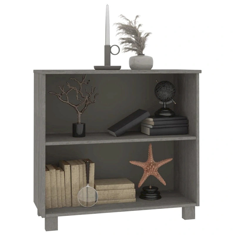vidaXL Sideboard Storage Kitchen Cabinet for Hallway HAMAR Solid Wood Pine - 33.5x13.8x31.5