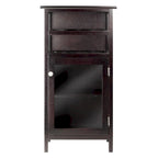 Alta Wine Cabinet, Espresso - 19.13 x 12.72 x 37.48 inches