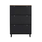 Merax Narrow Design Shoe Cabinet with 3 Flip Drawers, 3 Hooks
