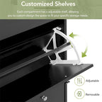 Merax Narrow Design Shoe Cabinet with 3 Flip Drawers, 3 Hooks