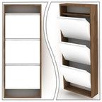 Modern Farmhouse Style Freestanding Shoe Storage Cabinet