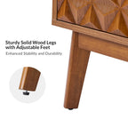 Jakob Modern 2-Solid Door Accent Storage Cabinet Sideboard with Adjustable Shelf Set of 2 by HULALA HOME