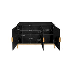 3 Door Storage Cabinet ,Sideboard Buffet Cabinet With Adjustable Shelf