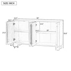 Wood Traditional Style Sideboard