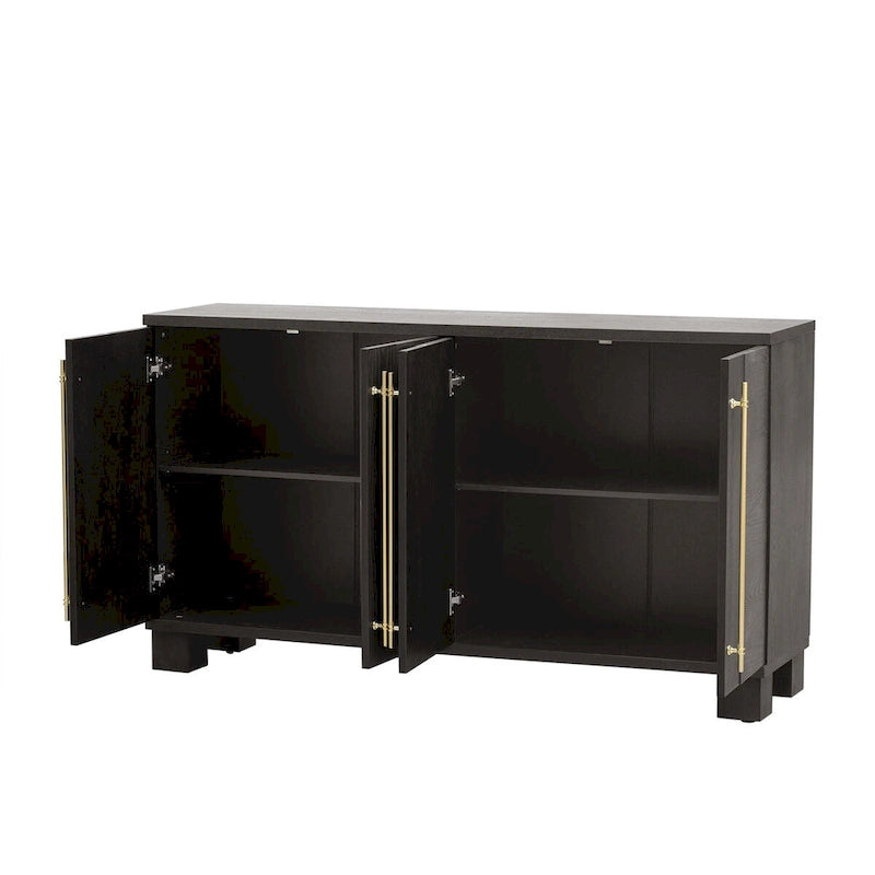 Wood Traditional Style Sideboard