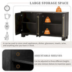 Wood Traditional Style Sideboard