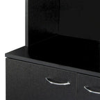 70.87 Tall Wardrobe& Kitchen Cabinet, with 6-Doors, 1-Open Shelves and 1-Drawer for bedroom