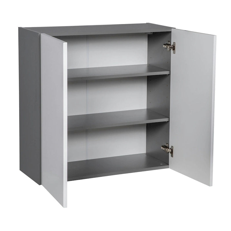30 x 30 Wall Cabinet-Double Door-Grey - 30 x 30 x 12