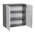 30 x 30 Wall Cabinet-Double Door-Grey - 30 x 30 x 12