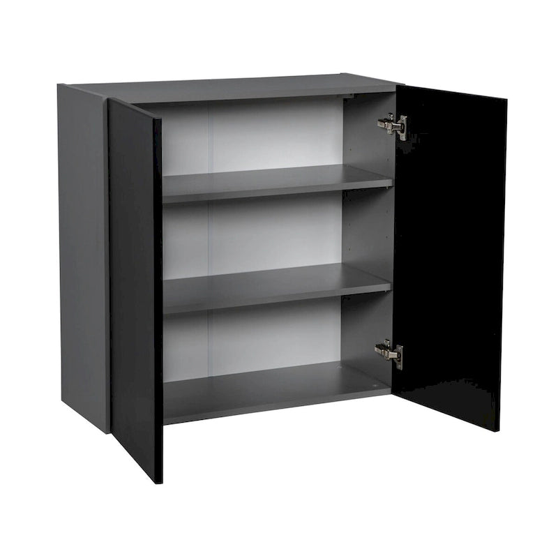 30 x 30 Wall Cabinet-Double Door-Grey - 30 x 30 x 12