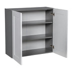 30 x 30 Wall Cabinet-Double Door-Grey - 30 x 30 x 12