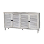 Accent Cabinet 4 Shutter Door Wooden Cabinet Sideboard Buffet Server Cabinet - N/A