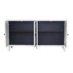 Accent Cabinet 4 Shutter Door Wooden Cabinet Sideboard Buffet Server Cabinet - N/A