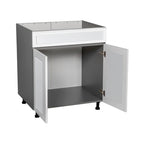 30 Sink Base Cabinets-High Double Door-Grey - 30 x 34 1/2 x 23 3/8