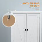 Freestanding Kitchen Storage Cabinet w/ Doors and Adjustable Shelves - N/A