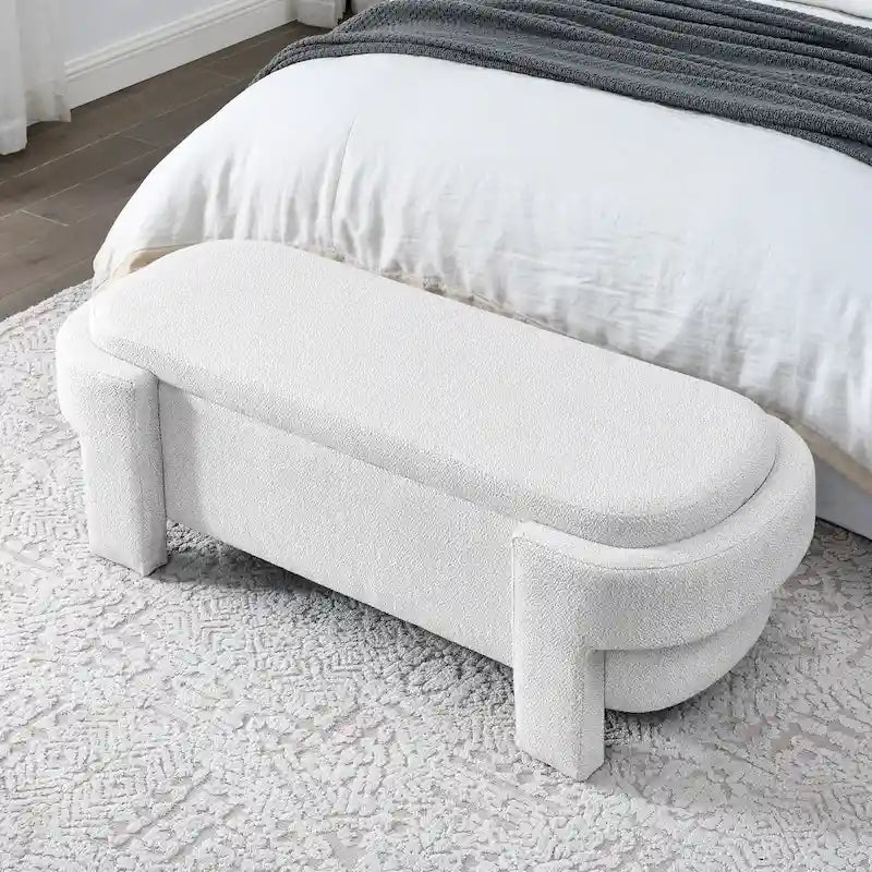 Upholstered Bench with Large Storage Space