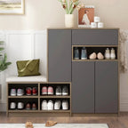 Multi-functional Shoe Storage Bench with Padded Seat