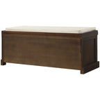 Entryway Bench with 3 Removable Classic Rattan Baskets - 43.7L x 15.7W x 17H