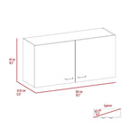 Napoles Wall Cabinet, Two Shelves, Double Door