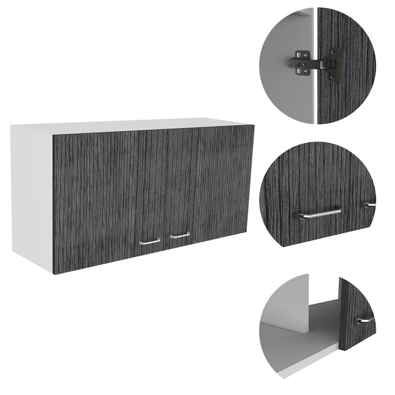 Napoles Wall Cabinet, Two Shelves, Double Door