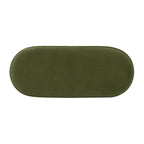 Serena 38 Ruched Oval Storage Bench Ottoman