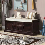 Storage Bench with 2 Drawers and 2 Cabinets